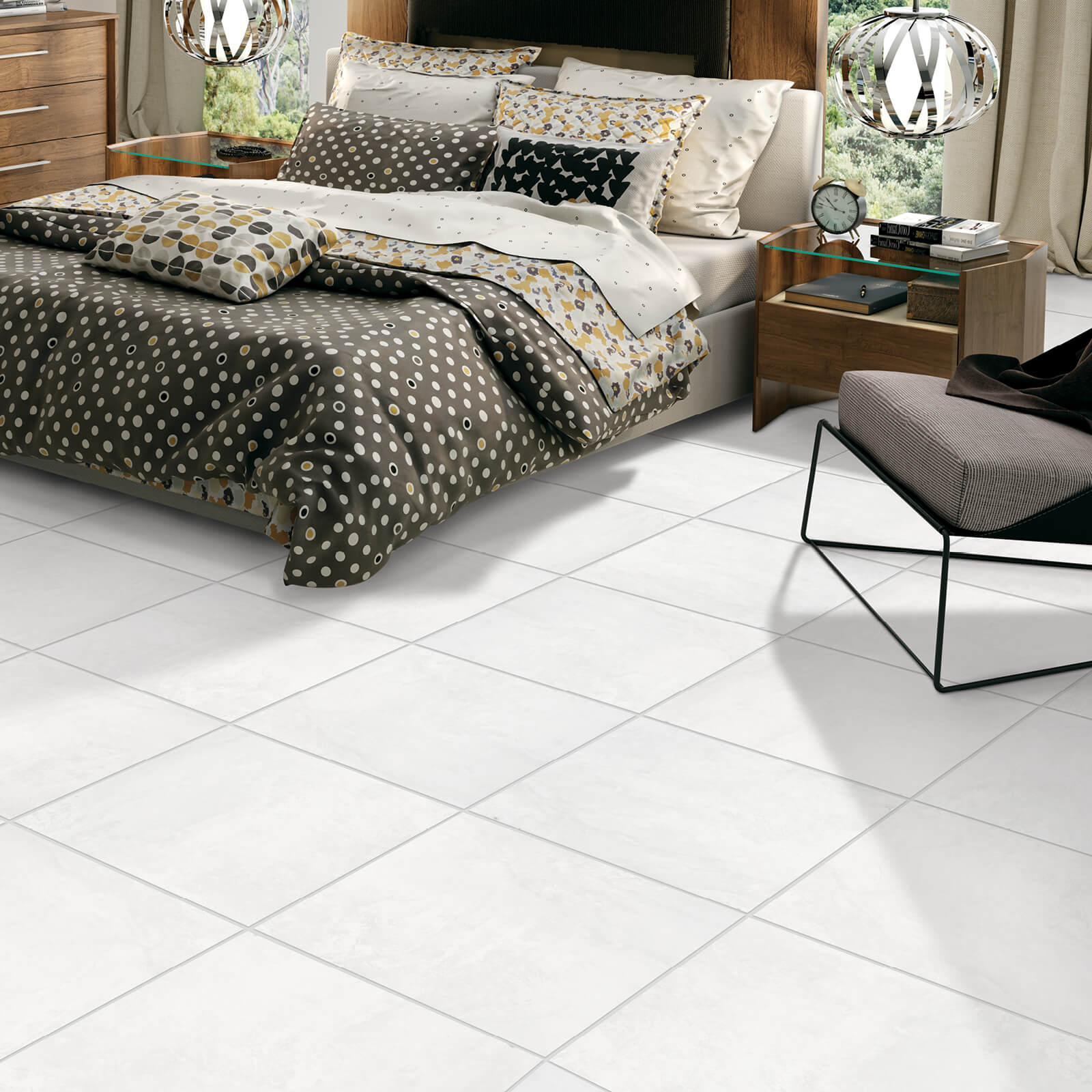 Winter Park White_1600x1600 (2) Winter Park white tile in bedroom | Custom Floors