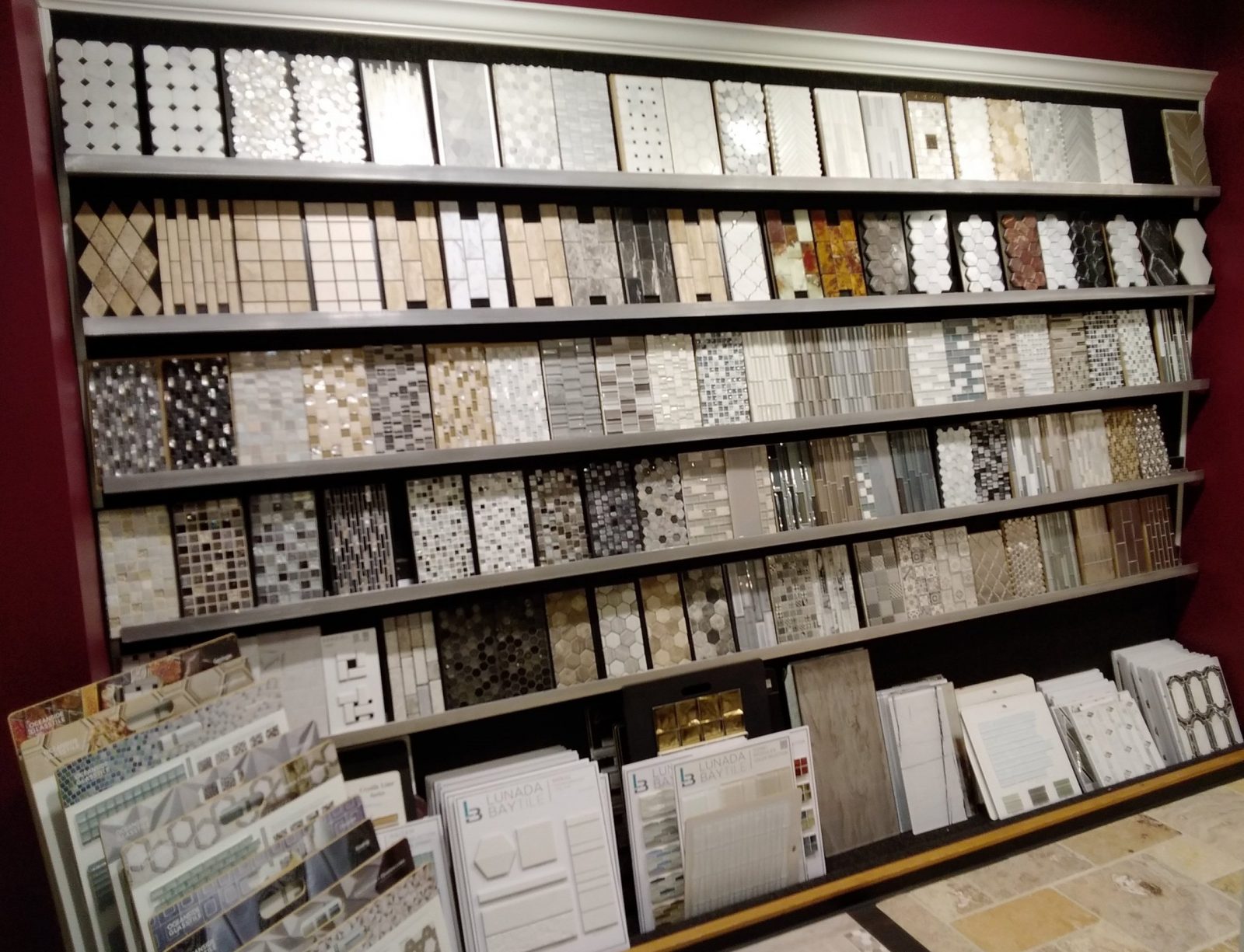 Tile products in showroom | Custom Floors